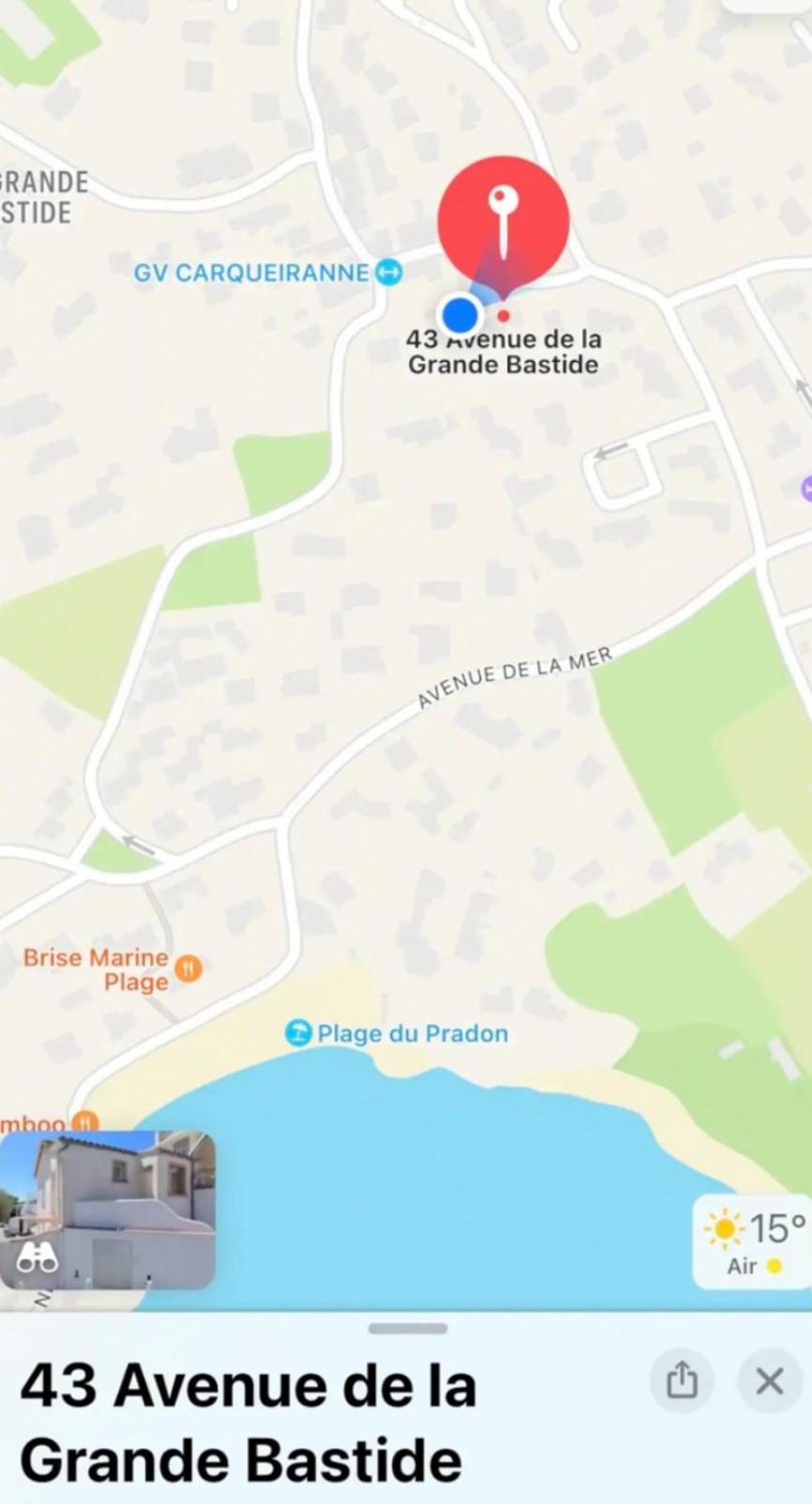Charmant Bas De Villa Avec Terrasse A Proximite De La Plage Et Du Port Каркеран Экстерьер фото
